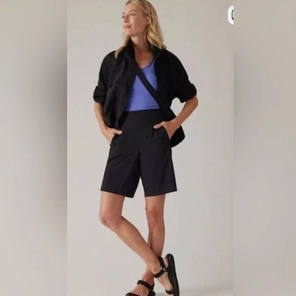 Size 0 - ATHLETA - Brooklyn Bermuda Black Athletic Shorts NEW $69 msrp - Picture 8 of 8